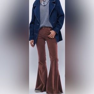 Free people bell bottom corduroy flares